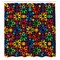 Ambesonne Geometric Shower Curtain, Windows Glass Inspired Rainbow Colored Image with Flowers Like Artwork Print, Cloth Fabric Bathroom Decor Set with Hooks, 69" W x 75" L, Purple Green